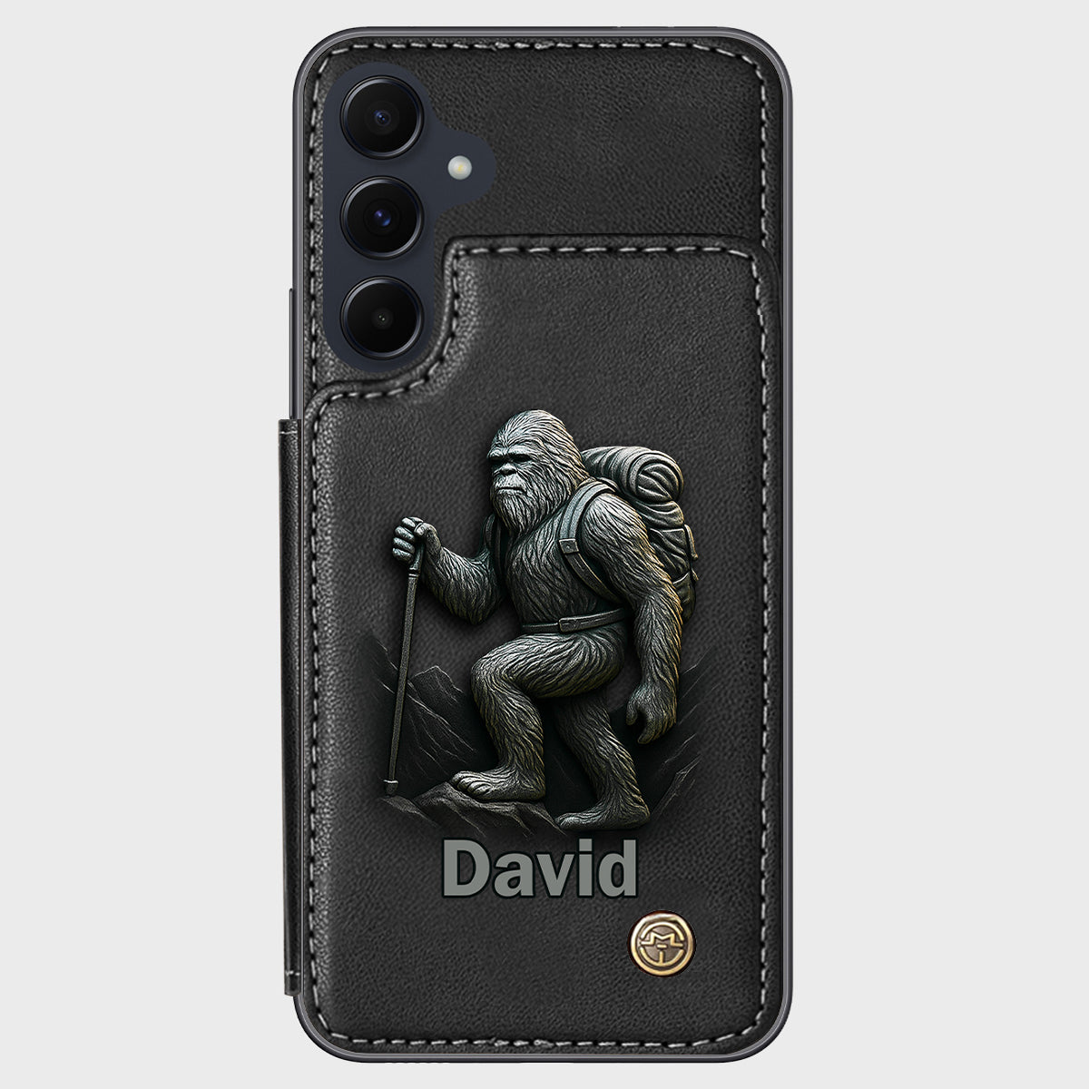 Sasquatch - Personalisierte Handyhülle mit Wanderbrieftasche