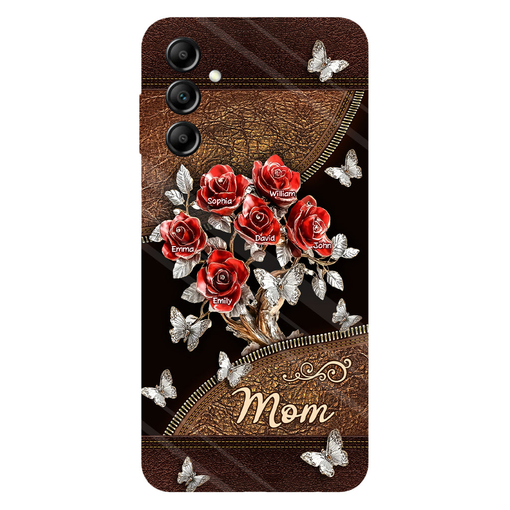 Wunderschönes Rosen-Geschenk für Mama, Oma,... - Personalisierte Handyhülle mit Vollbild-Aufdruck für Mutter
