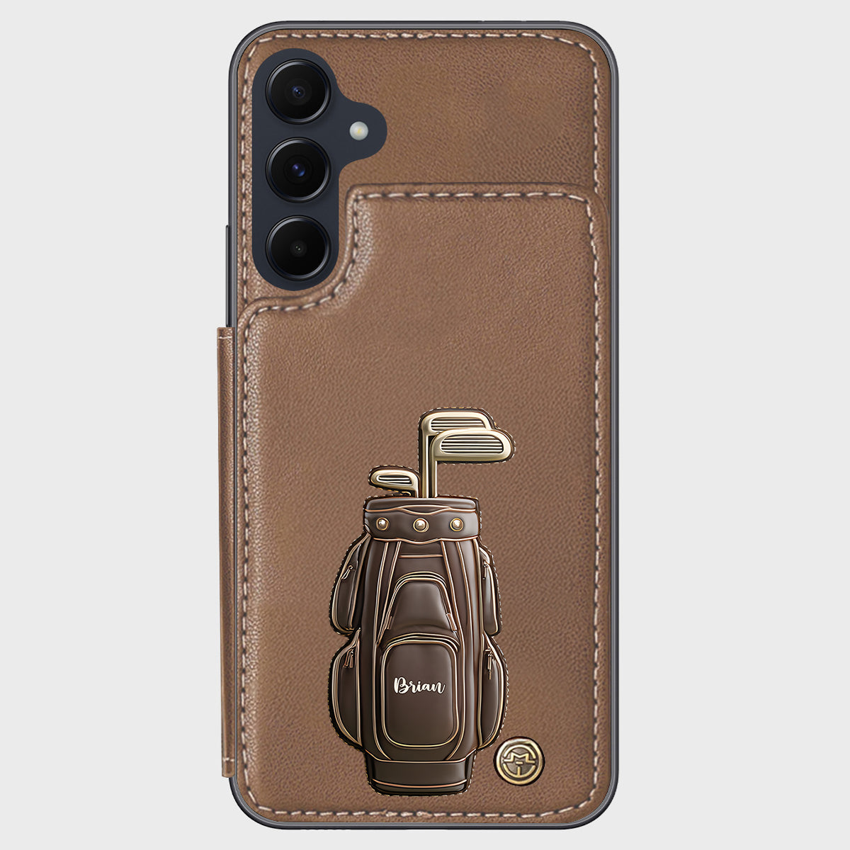 Luxury Gift For Golfer Custom Name - Personalized Golf Wallet Phone Case
