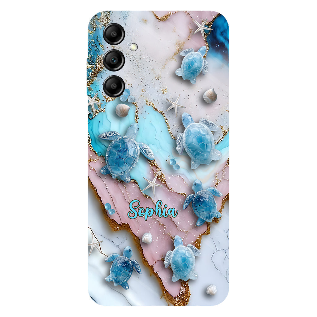 Liebe Schildkröten – Personalisierte Handyhülle mit Schildkrötenmotiv