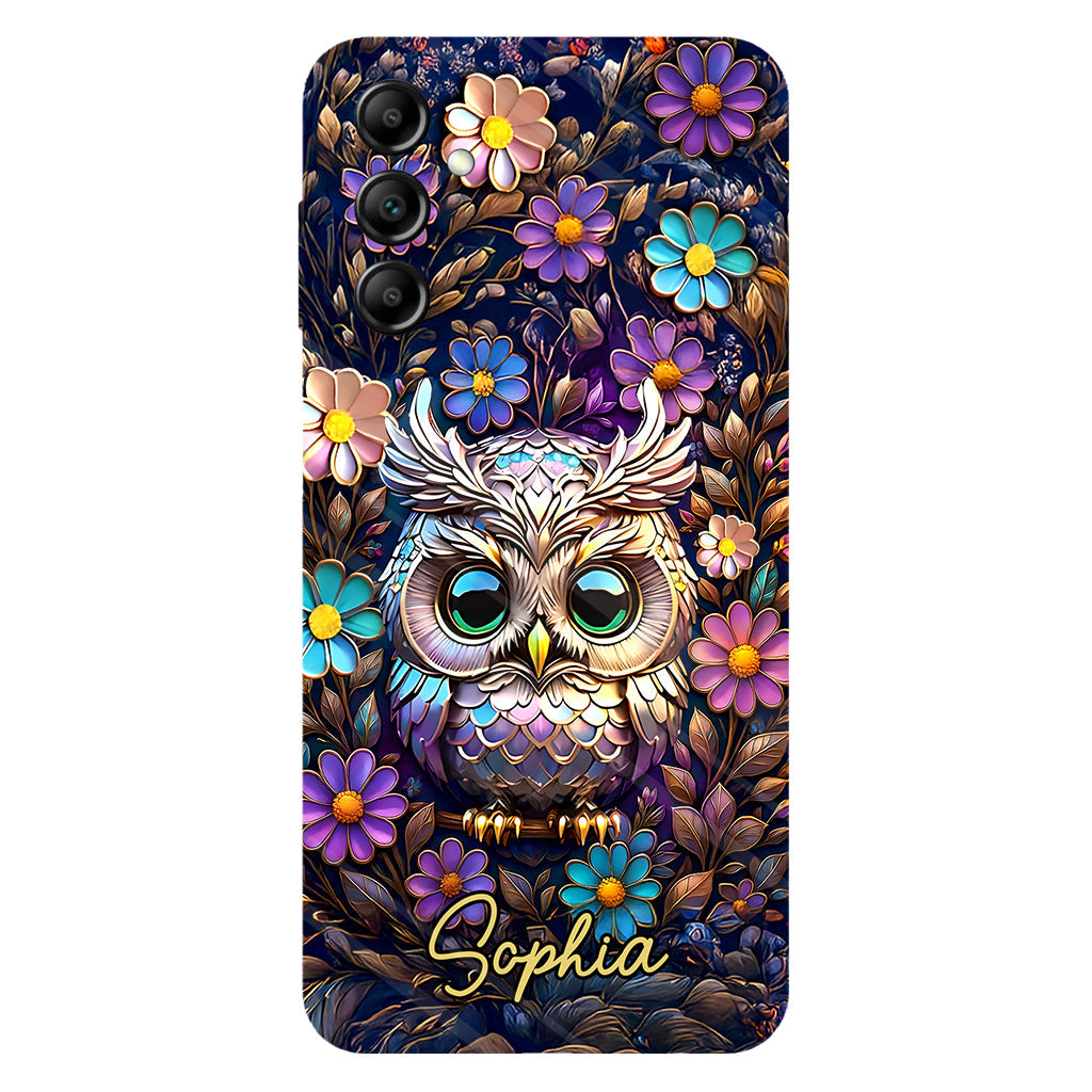 Cute Owl - Personalized Owl Full Print Phone Case