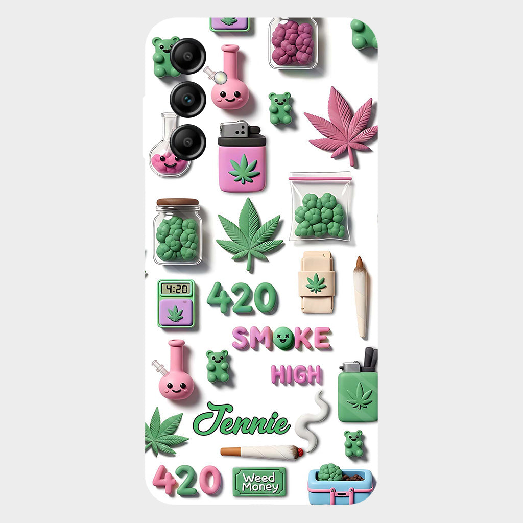 Stoner Chic – Personalisierte Handyhülle mit Weed-Motiv