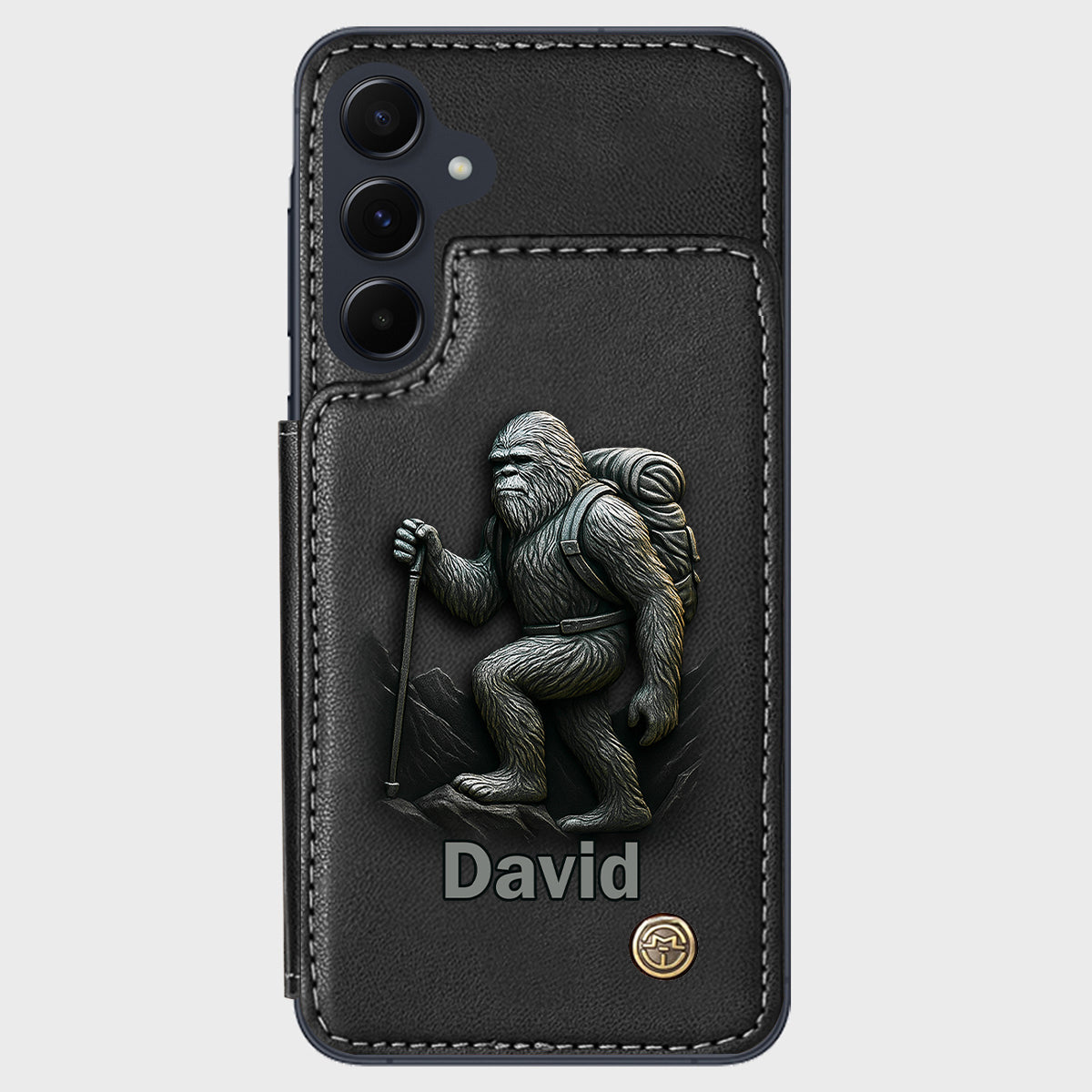 Sasquatch - Personalisierte Handyhülle mit Wanderbrieftasche