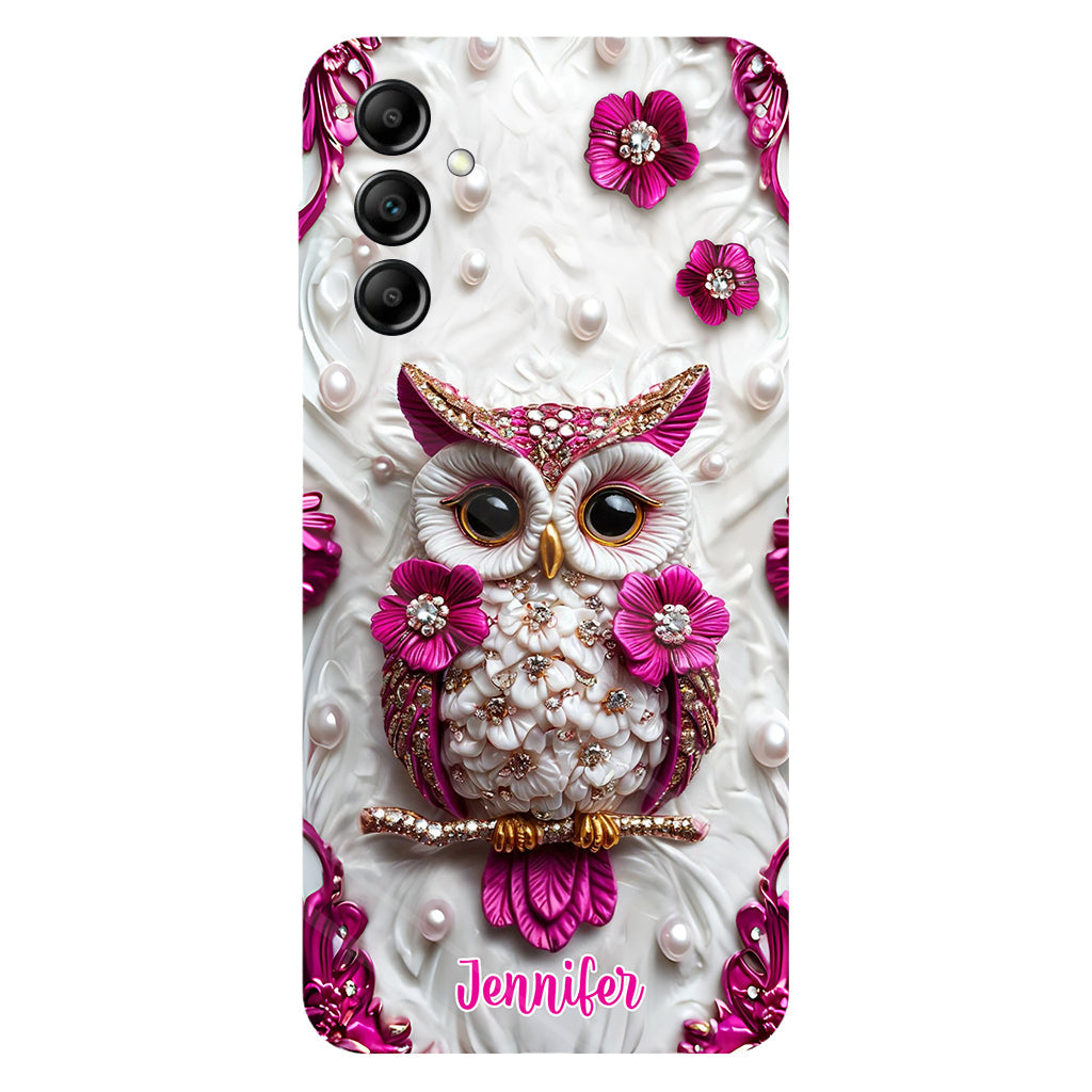 Beautiful Owl - Personalized Owl Full Print Phone Case