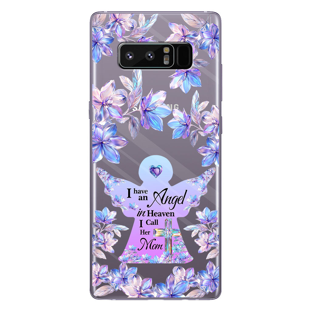 Angel In Heaven - Personalized Memorial Clear Phone Case