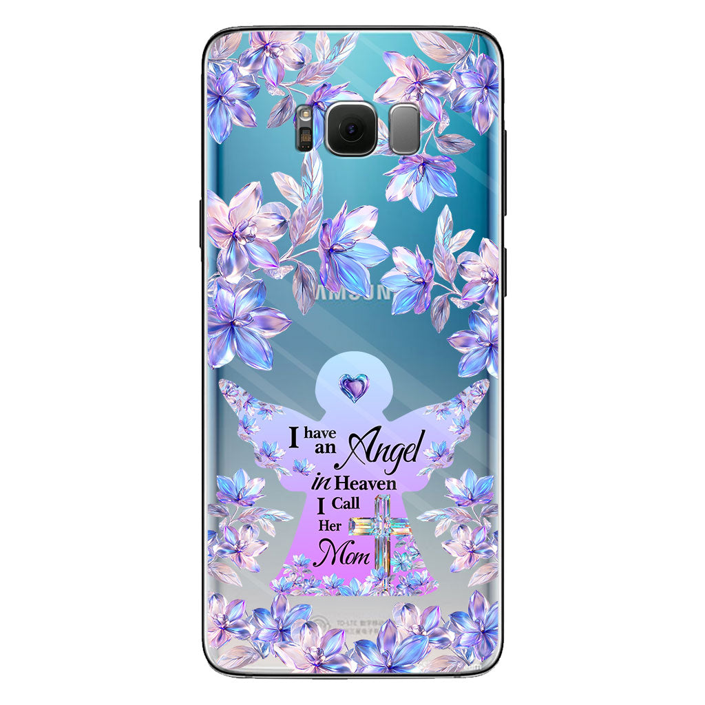 Angel In Heaven - Personalized Memorial Clear Phone Case