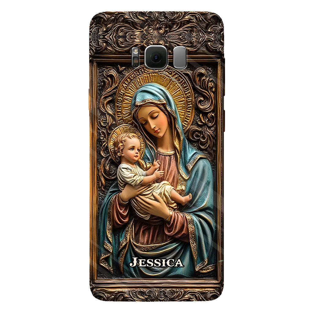 Personalisierte Handyhülle mit christlichem Vollbild für Gläubige