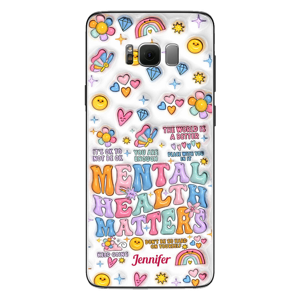 Mental Health Matter - Personalized Mental Health Awareness Clear Phone Case