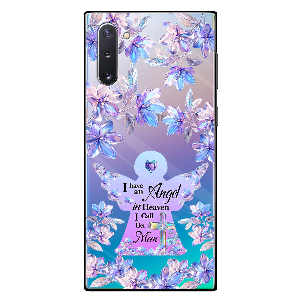 Angel In Heaven - Personalized Memorial Clear Phone Case