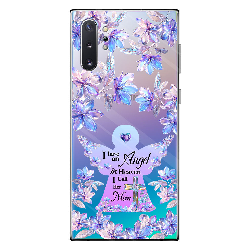 Angel In Heaven - Personalized Memorial Clear Phone Case