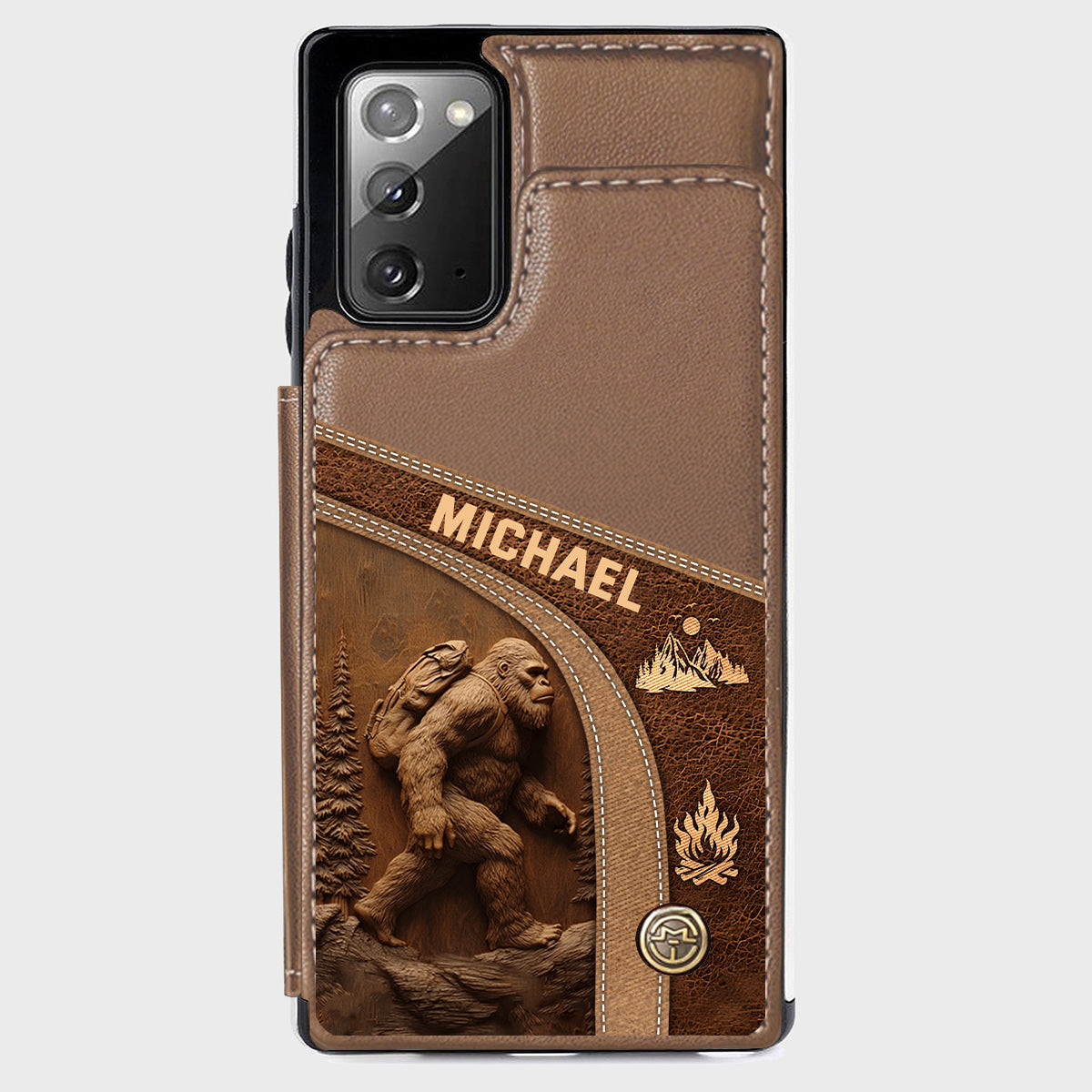 Sasquatch - Personalized Hiking Wallet Phone Case