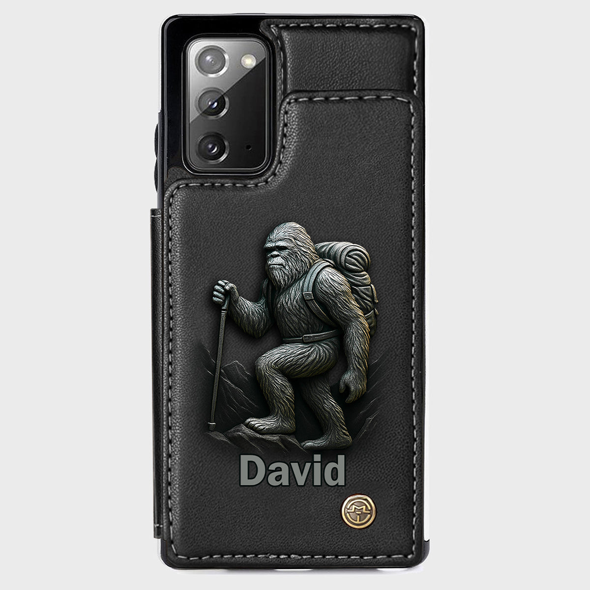 Sasquatch - Personalisierte Handyhülle mit Wanderbrieftasche