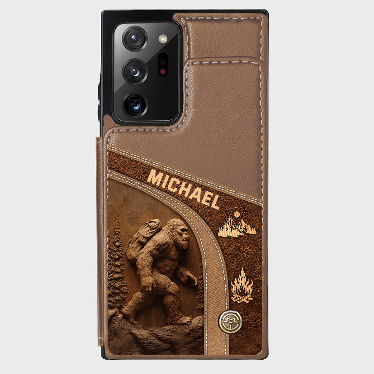 Sasquatch - Personalized Hiking Wallet Phone Case