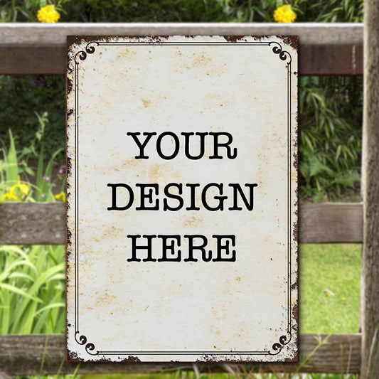 YourDesign Rechteckiges Metallschild