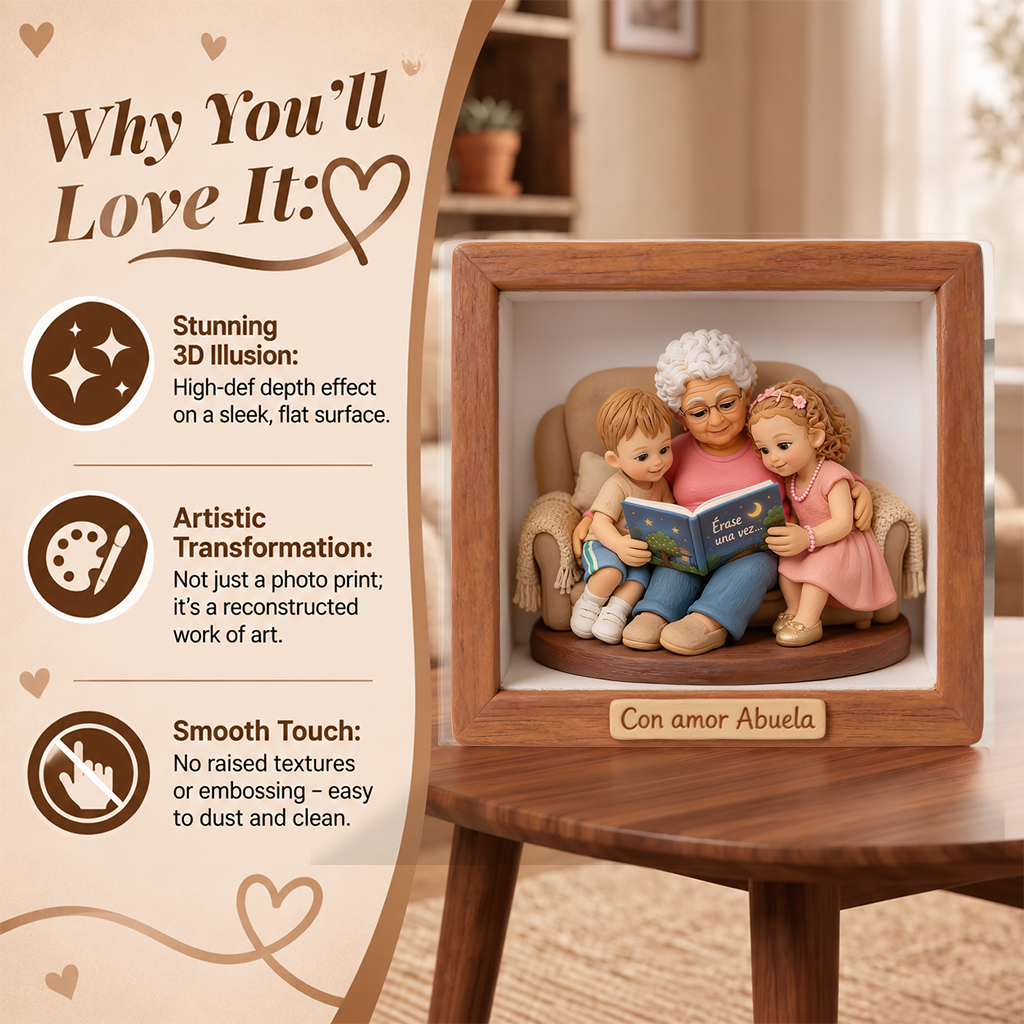 Personalized Custom Photo Family Of Three Custom Shaped Acrylic Plaque Family Keepsake