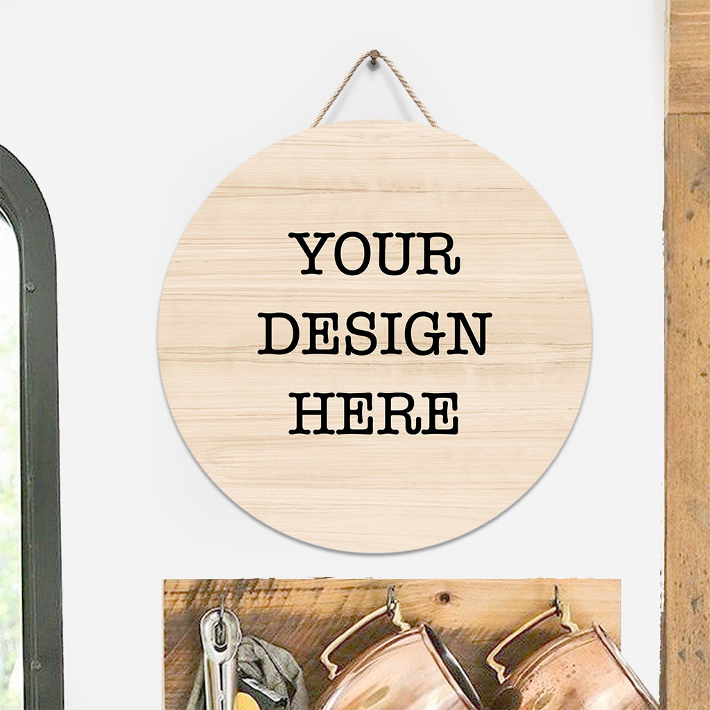 YourDesign Rundes Holzschild