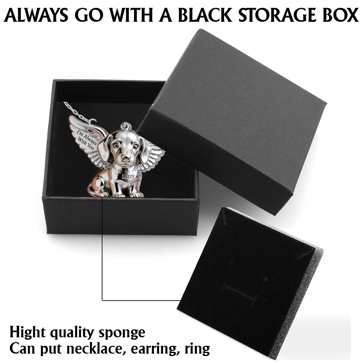 Love My Dog - Personalized Dog Shaped Acrylic Pendant Necklace