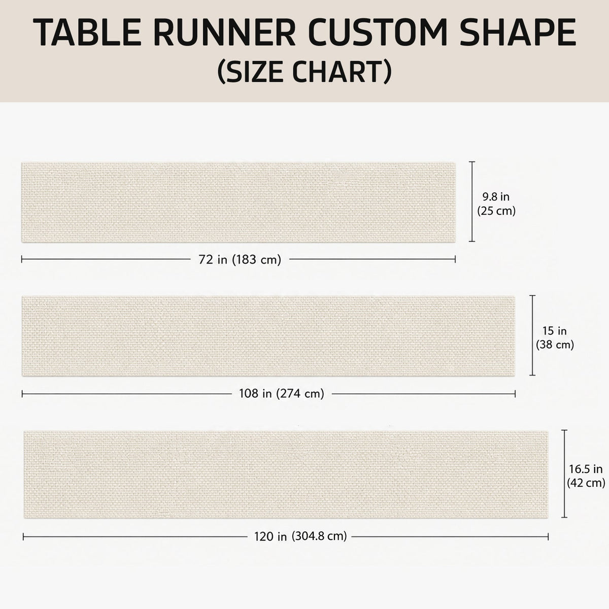 Family & Furry Friends - Personalized Dog Custom Shape Table Runner