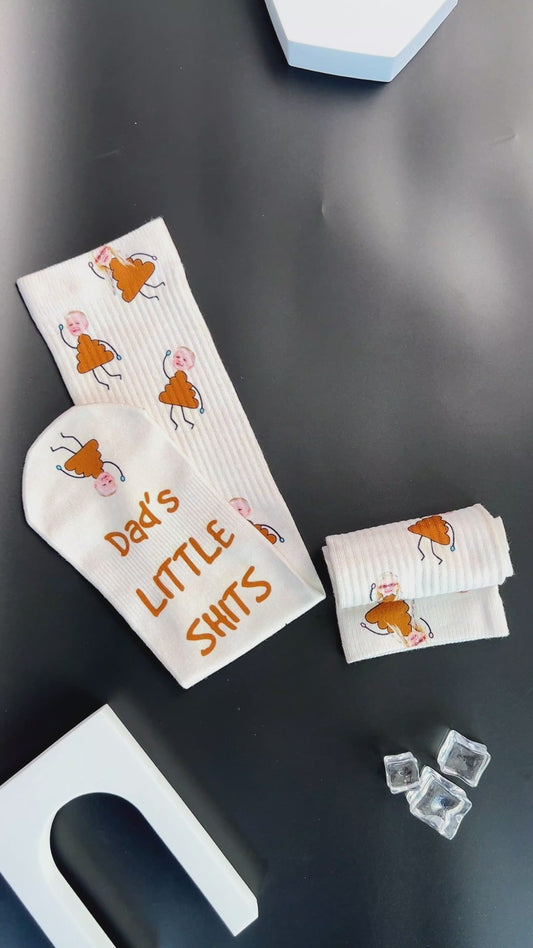 Dad's Little Cuties - Gift for dad, grandpa, mom, uncle, aunt, grandma - Personalized Socks