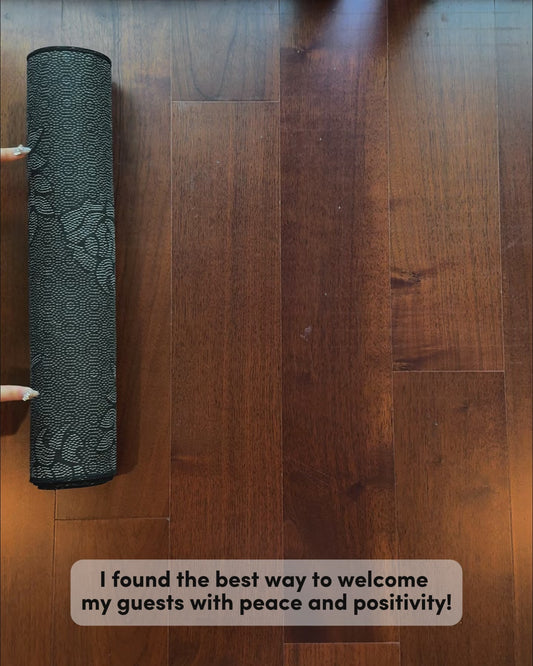 Please Mindful Of The Energy - Personalized Yoga Doormat