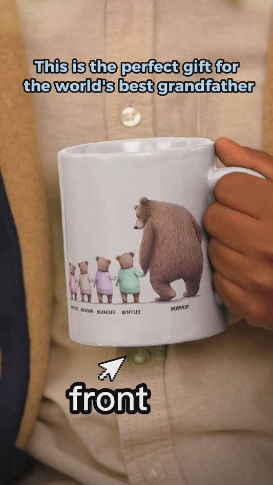 Priceless Papa Bear - Personalized Father's Day Grandpa Mug