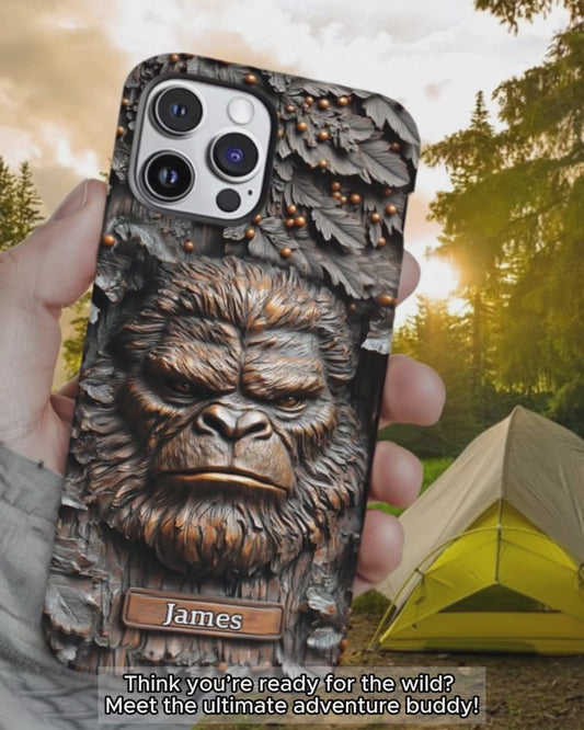 Sasquatch - Personalized Camping Full Print Phone Case