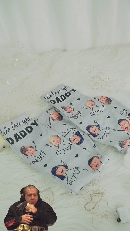 Love You Dad - Gift for dad, grandpa, mom, uncle, aunt, grandma - Personalized Socks