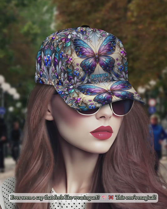 Schmetterlinge lieben – Personalisierte Schmetterlings-Klassiker-Kappe