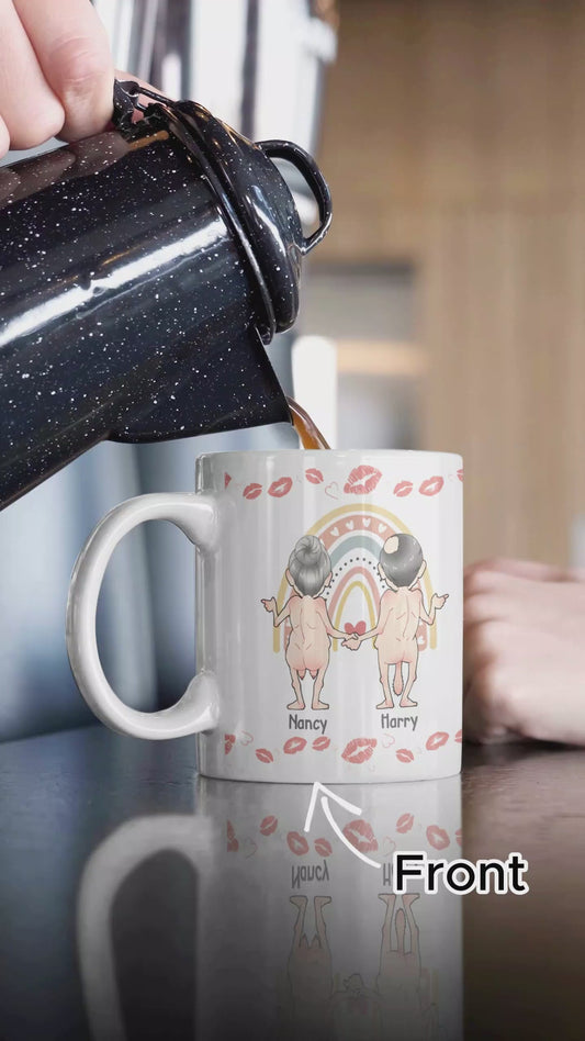 Lass uns für den Rest unseres Lebens zusammen Kaffee trinken – personalisierte Pärchentasse