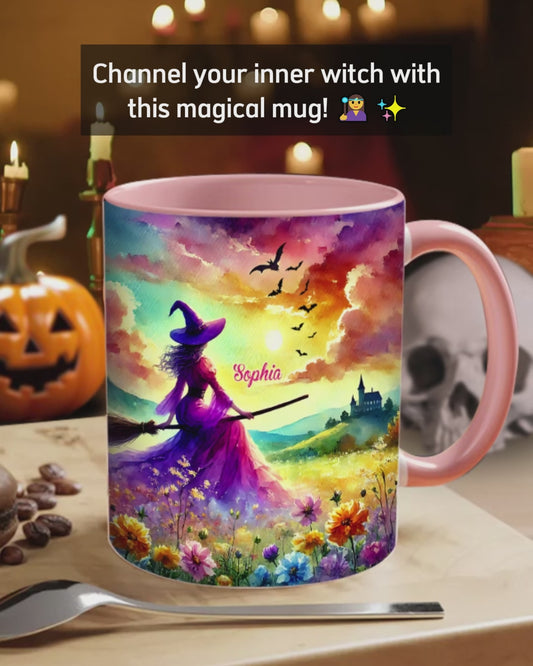 Beautiful Witch - Personalized Witch Accent Mug