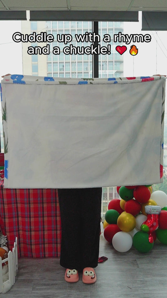 Rose ist rot, Violett ist krank – Personalisierte Pärchendecke