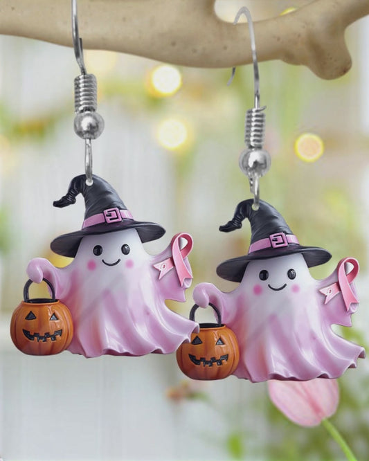 Brustkrebsbewusstsein – Personalisierte Ohrringe zum Thema Brustkrebs