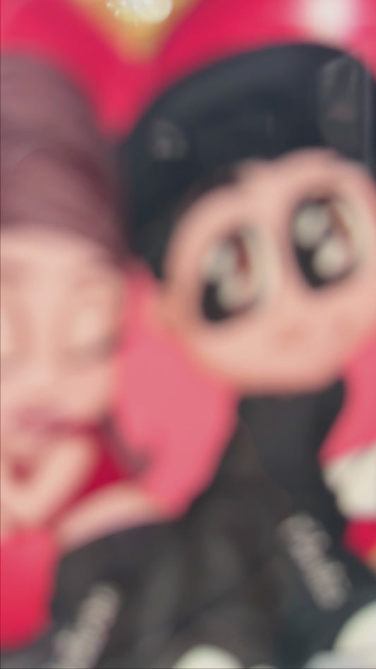 Y2K-Paar – Personalisierter Autoanhänger für Paare