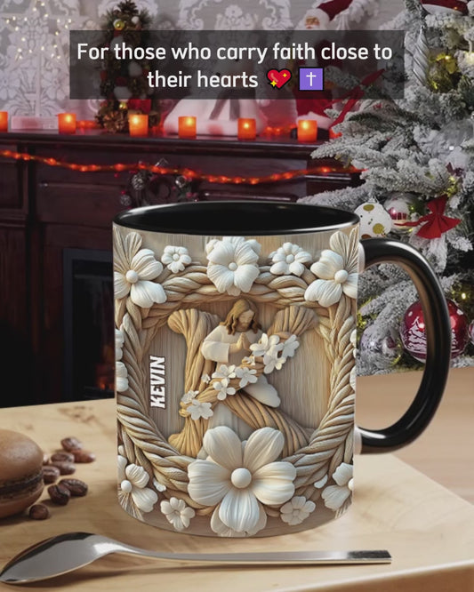 Faith Hope Love - Personalized Christian Accent Mug