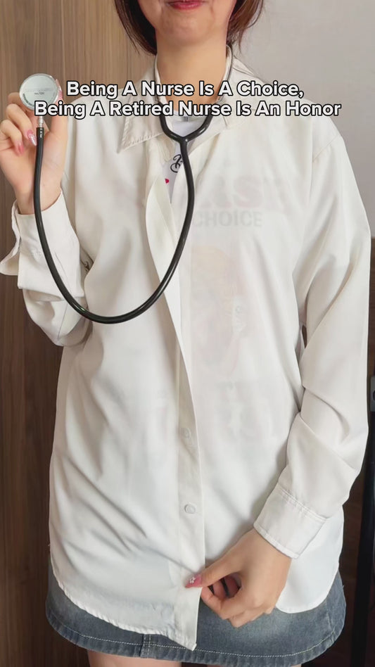 Being A Nurse Is A Choice, Being A Retired Nurse Is An Honor - Personalized Nurse T-shirt And Hoodie