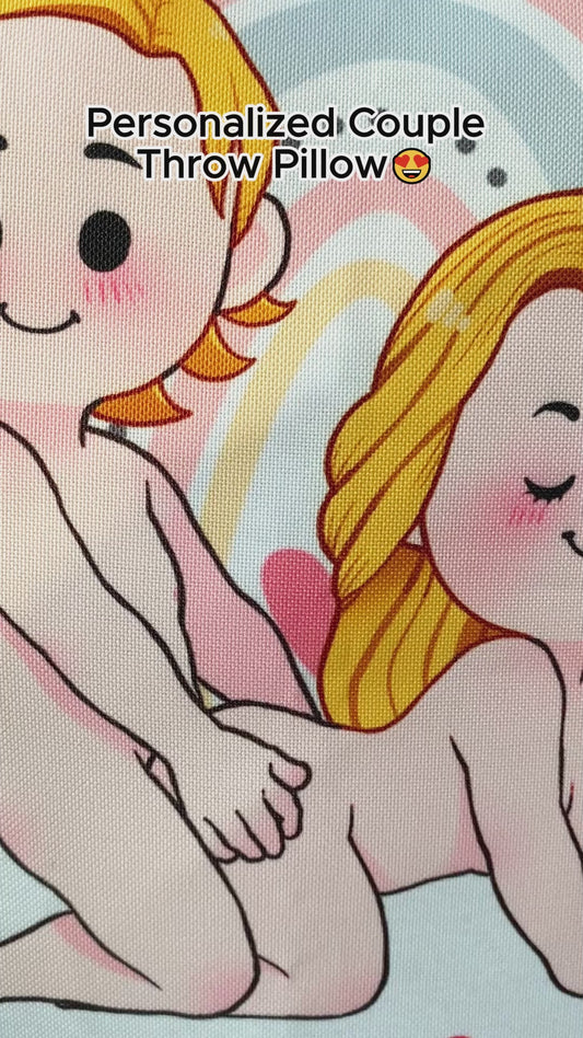 Gemeinsam sind wir am liebsten – personalisiertes Pärchenkissen