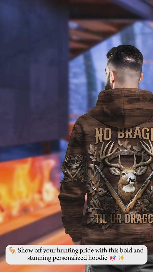 Kein Prahlen bis zum Tod - Personalisiertes Jagd-Allover-Shirt