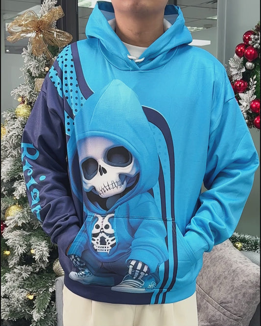 Stilvolles Skelett – Personalisiertes Totenkopf-Shirt