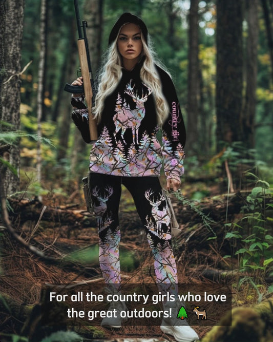 Country Girl - Personalized Hunting Hoodie and Leggings