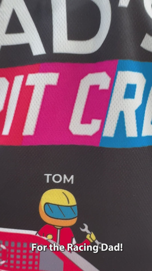 Dad's Pit Crew - Personalized Racing Polo Shirt