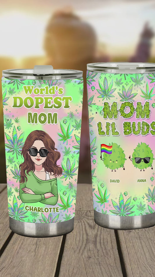 Mommy's Little Buds Dopest Mom Ever - Personalisierter Weed-Becher