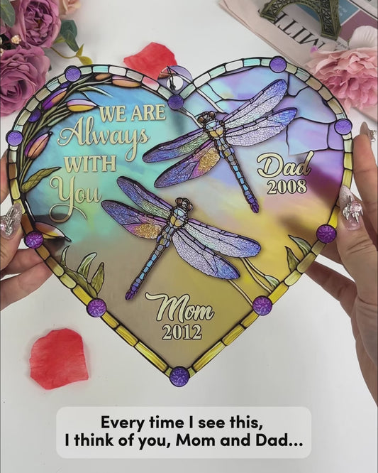 Ich bin immer bei dir – Personalisierter Gedenk-Fensterhänger-Sonnenfänger 