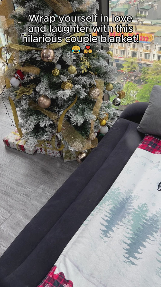 Baby, es ist kalt draußen – personalisierte Paardecke