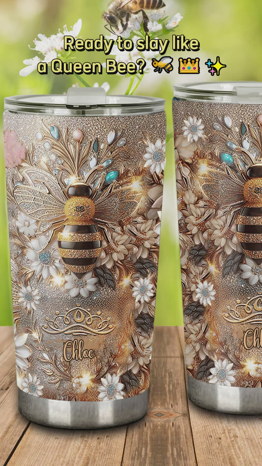 Queen Bee – Personalisierter Bienenbecher