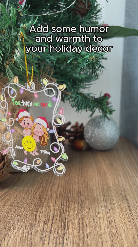 Du machst mich an – Personalisierter transparenter Paar-Anhänger