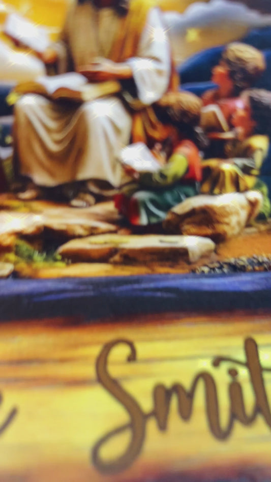 Deep Listening - Personalized Christian Wooden Bench