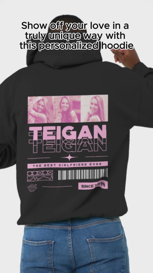 Meine Freundin – Personalisiertes Partner-T-Shirt und Hoodie