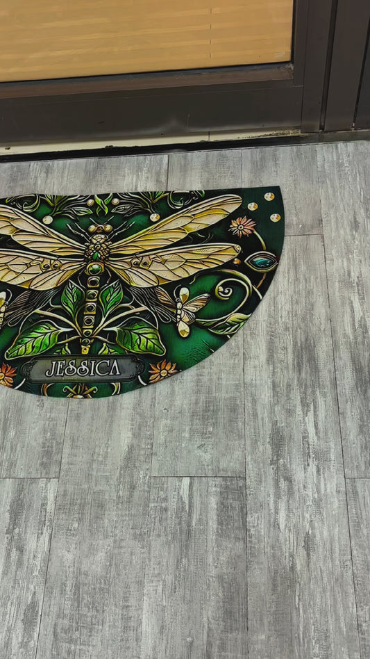 Schöner Garten – Personalisierte Fußmatte in Gartenform