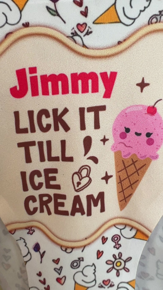 Lick It Till Ice Cream - Personalized Couple Women's Briefs