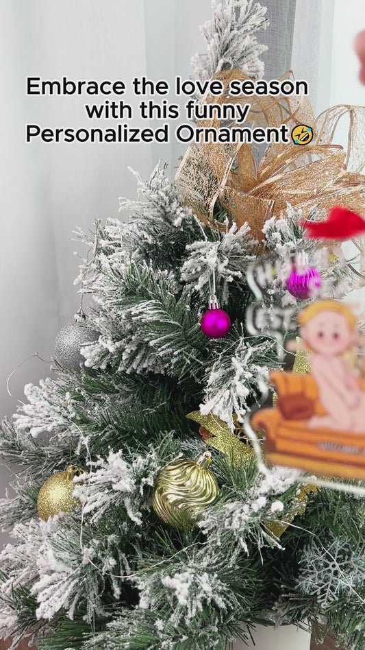 Hubby & Wifey Season - Personalized Husband And Wife Transparent Ornament